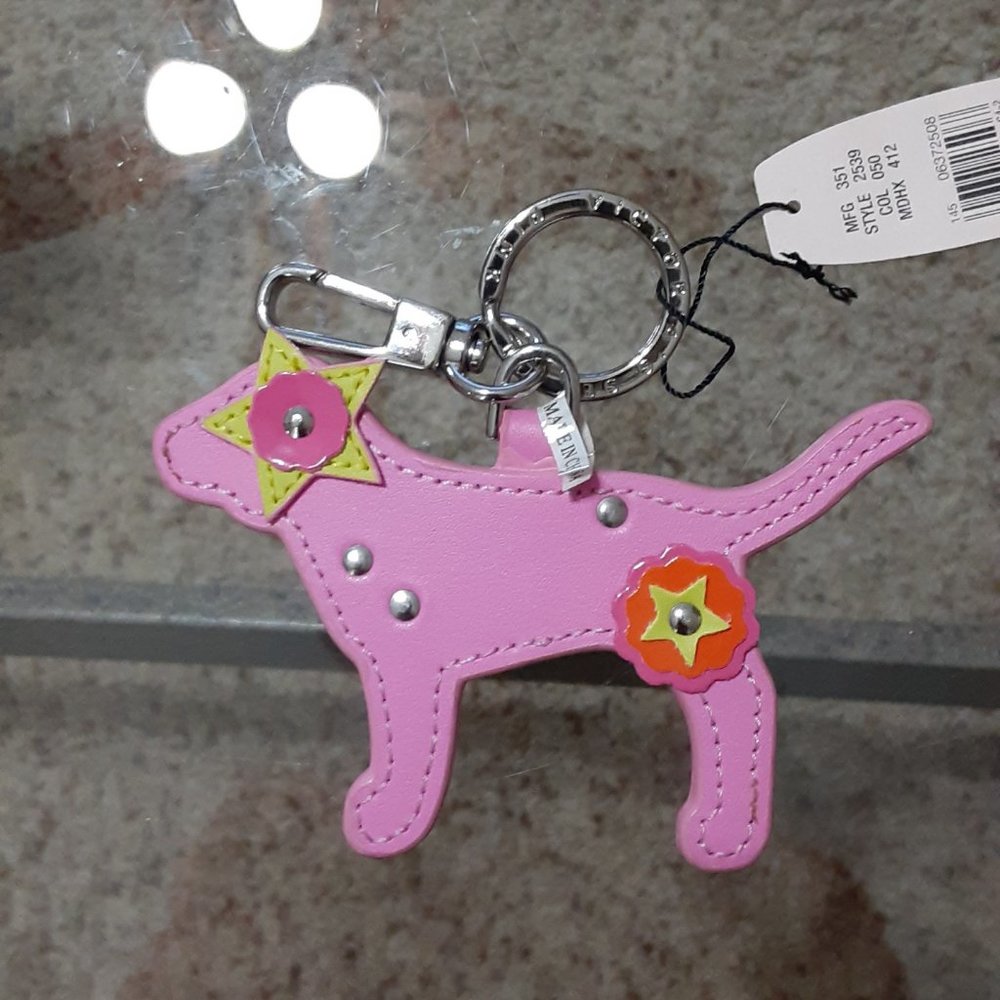 🌻VS PINK 💖FLORAL KEYCHAIN🌺
